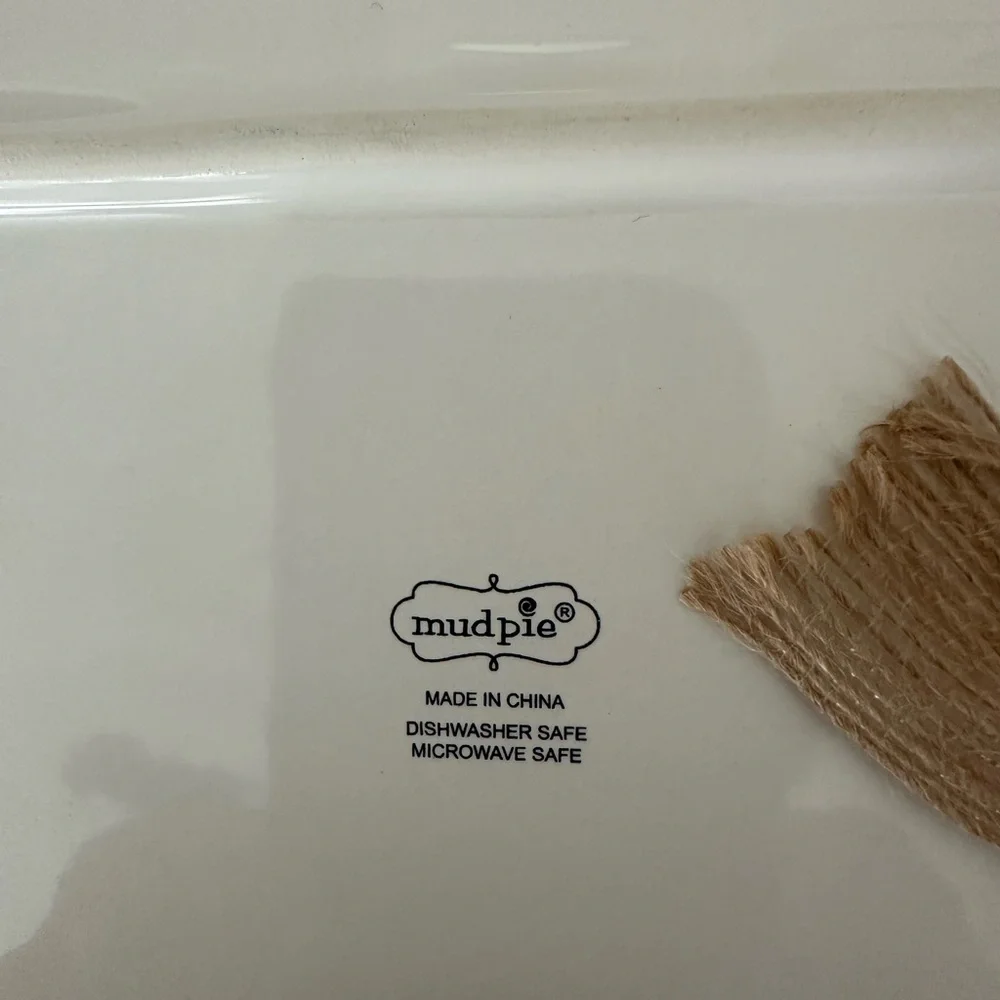 Mud Pie, Thankful, Grateful, Blessed, Ceramic Tray & Dip Bowl Set